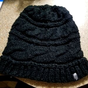 The North Face woven black beanie